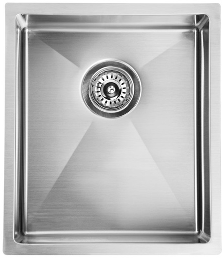 [43006] Eden Above / Undermount Single Bowl Sink R10 Corner 380 x 440 x 200mm(304 Stainless Steel)