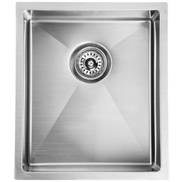 [44548] Eden Above/Undermount Single Bowl Sink R10 Corner 340 x 400x230mm (304 Stainless Steel)