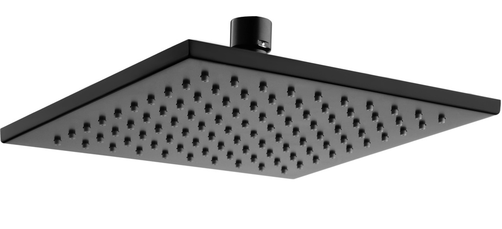 [43990] Eden Square Overhead Shower 200mm(Matt Black)