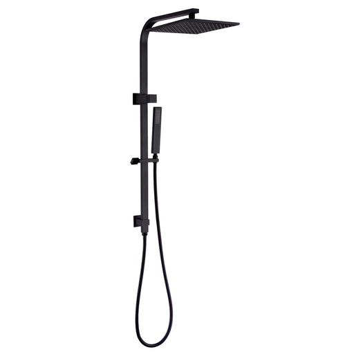 [40631] Esperia 10″ Matte Black Square Shower Station