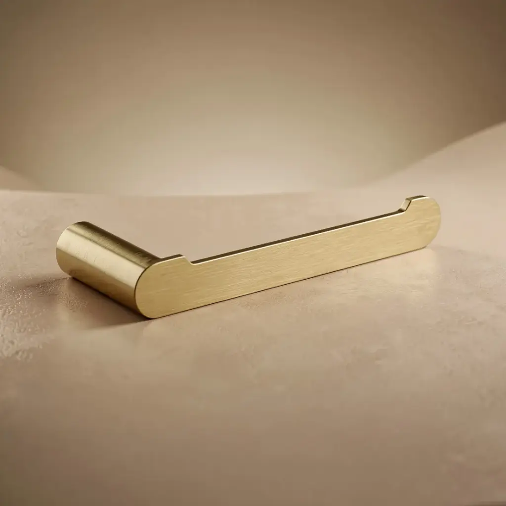 [40669] Esperia Brushed Yellow Gold Toilet Paper Hook