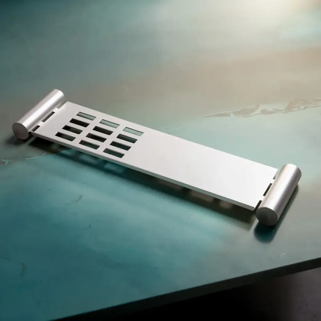 [40618] Esperia Chrome Towel Shelf