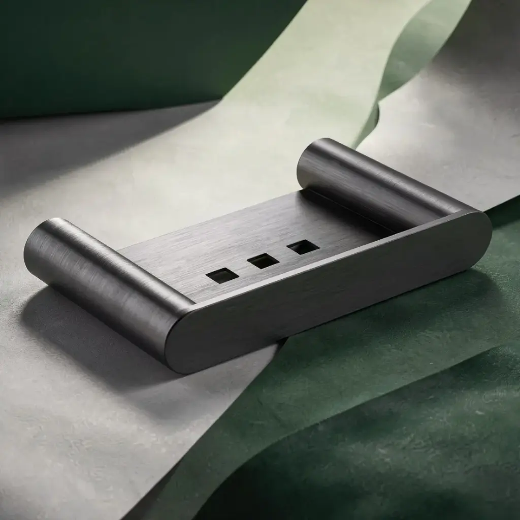 [40711] Esperia Gun Metal Grey Soap Dish Holder