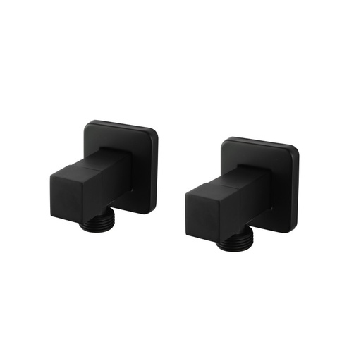 [40627] Esperia Matte Black G 3/4" Washing Machine Taps SET
