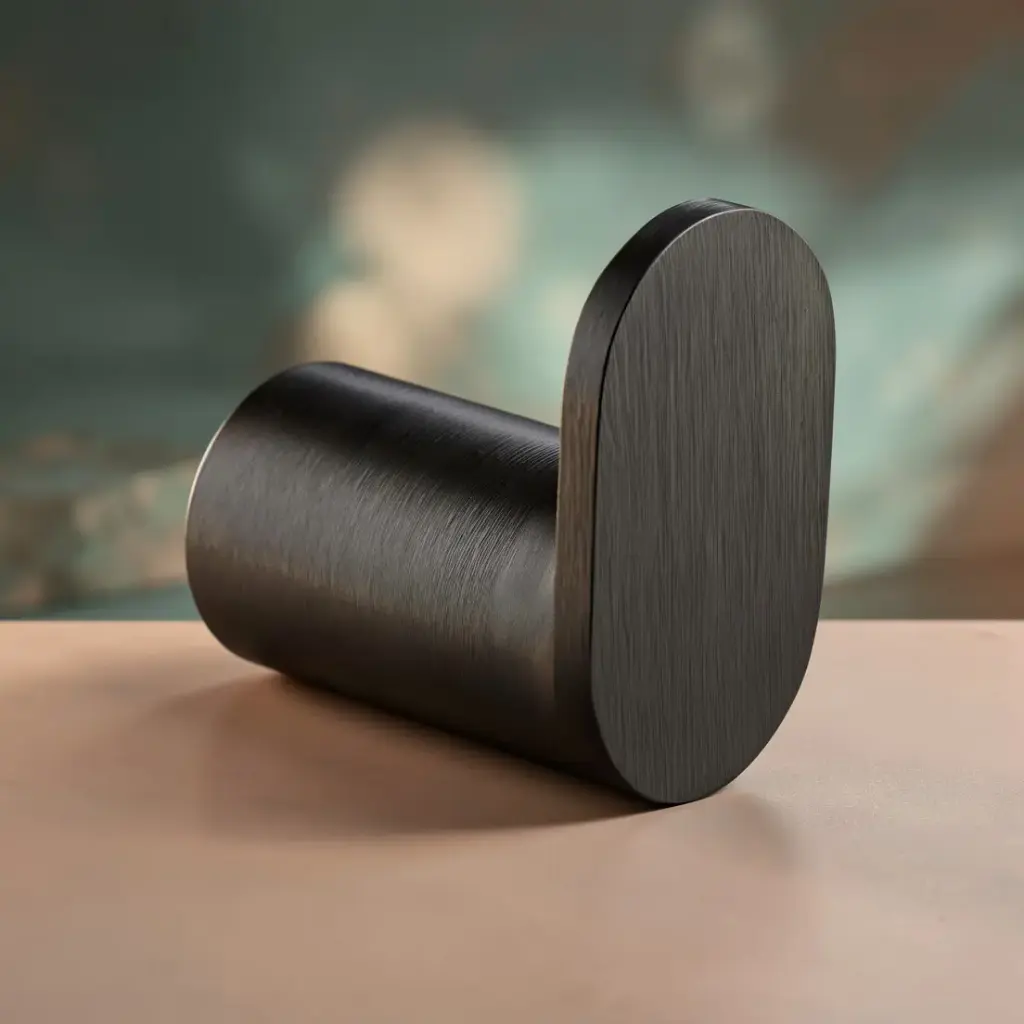 [40639] Esperia Matte Black Round Robe Hook