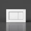 Geberit Sigma30 Matt White Plate With White Trim