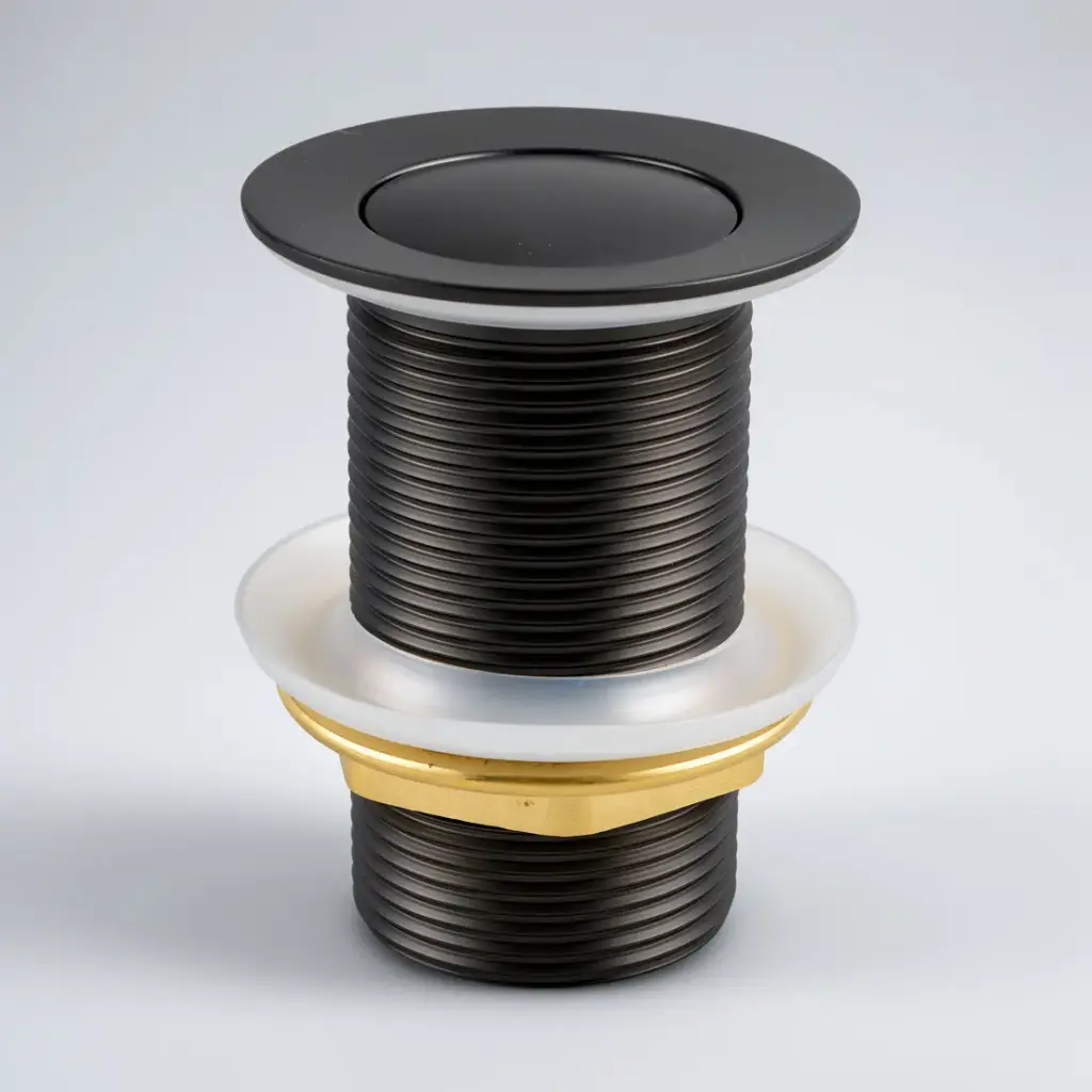 [41090] Gun Metal Grey 32/40mm Solid Brass Basin Pop Up Waste with NO Overflow