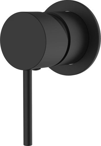 [44423] IKON-Hali Wall Mixer Matt Black with 60mm Cover Plate