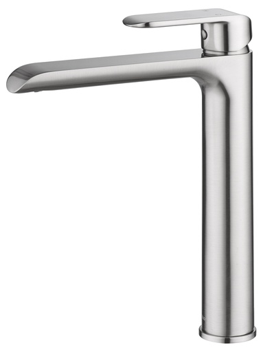 [43256] Kara Brushed Nickel Highrise Basin Mixer