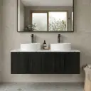 Kiama 1200mm Bottega Oak One Left Drawer One Right Door Wall Hung Vanity Cabinet Only