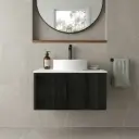 Kiama 750mm Bottega Oak One Drawer Wall Hung Vanity Cabinet Only