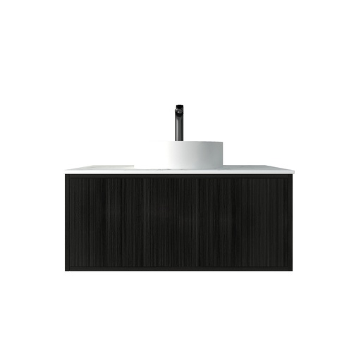 Kiama 900mm Bottega Oak One Right Drawer One Left Door Wall Hung Vanity Cabinet Only