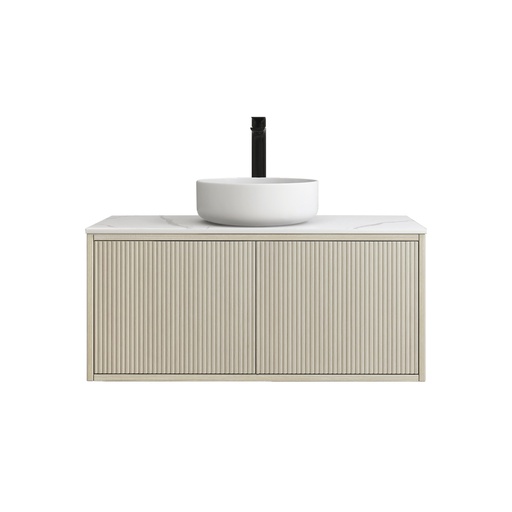 [93272/K95LW-CO] Kiama 900mm Coastal Oak One Left Drawer One Right Door Wall Hung Vanity Cabinet Only