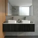 1500mm Kiama Bottega Oak Midder Door Narrow Wall Hung Vanity Cabinet Only