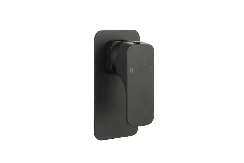 [55289] Kompakt Eckig Matte Black Shower Mixer
