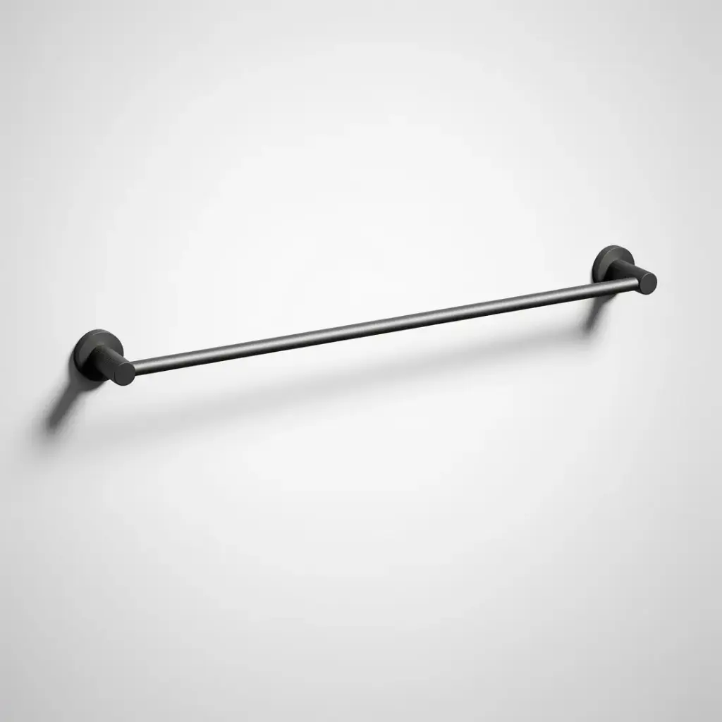 [44712] Linie Single Towel Rail 800mm Gun Metal