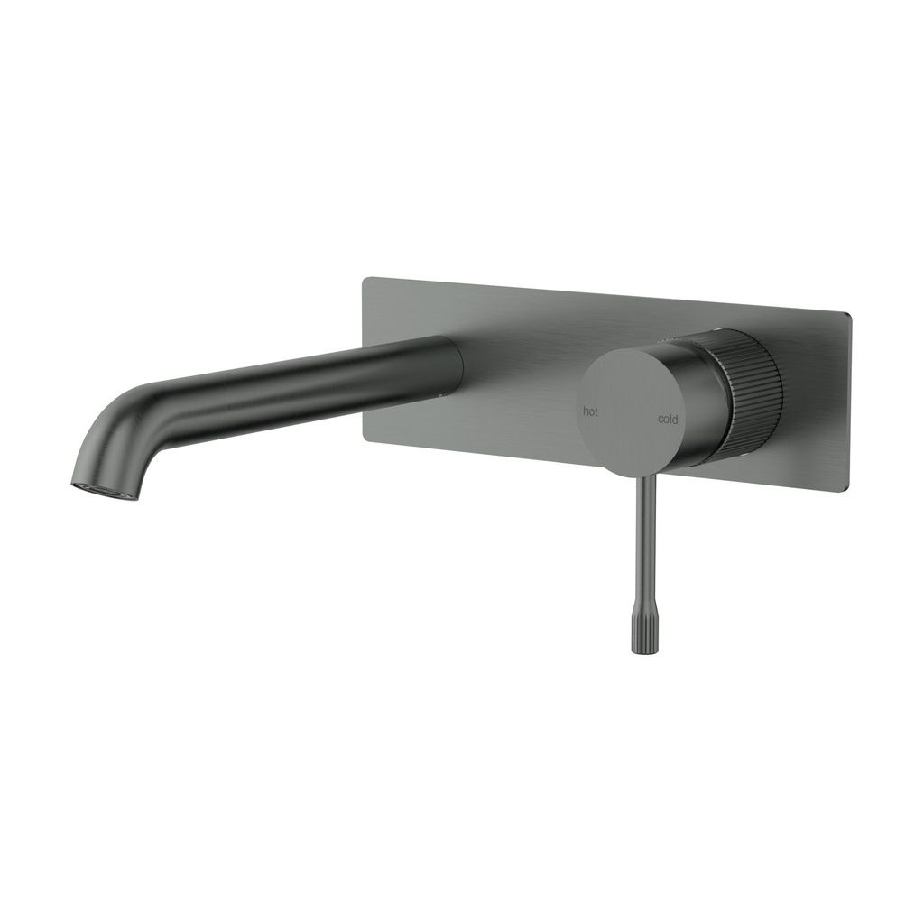 [44647] Linie Wall Basin Mixer Trim Kit Gun Metal