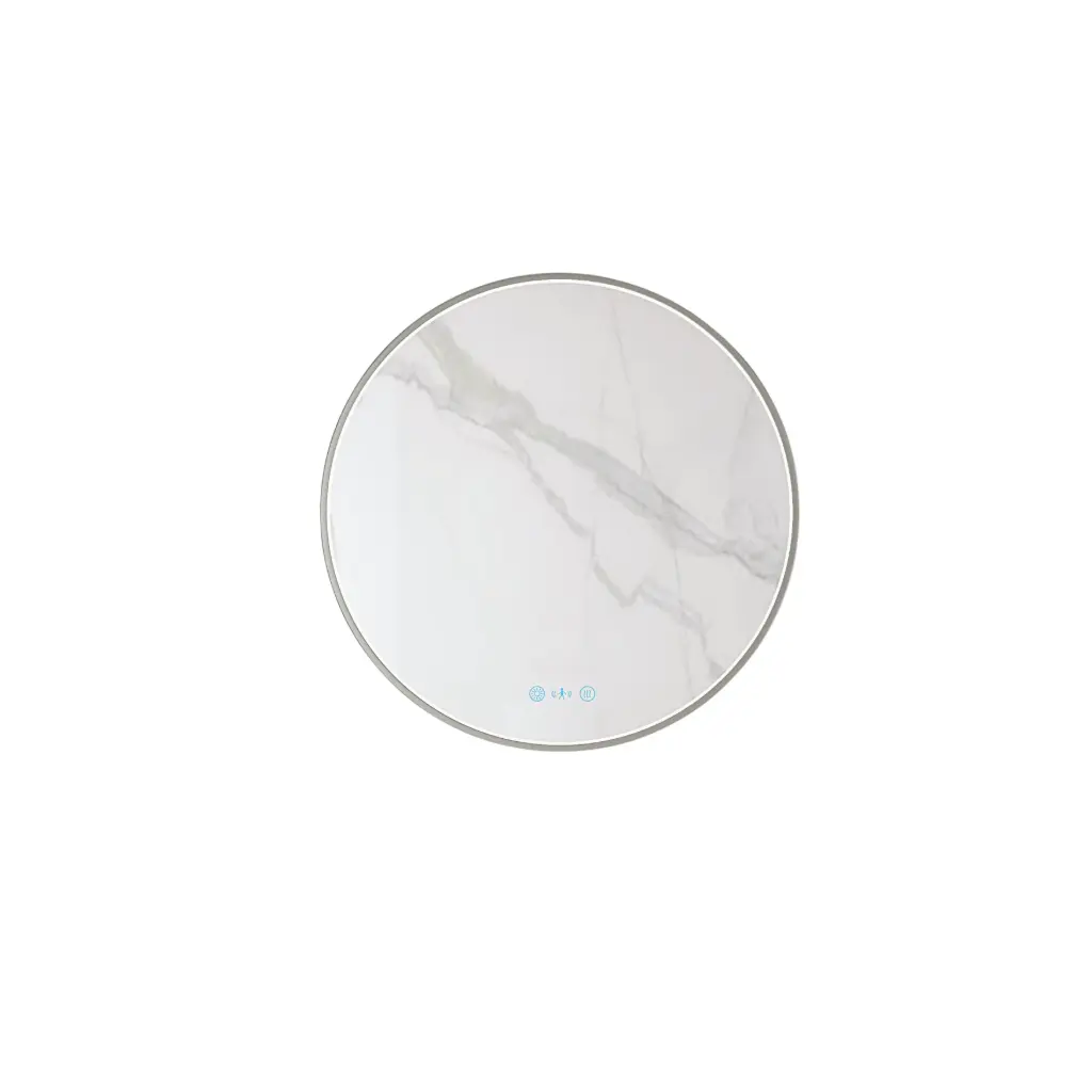 [50620] Maia Series 750x750x45mm Brushed Nickel Round LED Mirror
