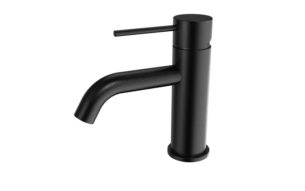 [55244] Morgan Rund Brushed Gun Mental Basin Mixer