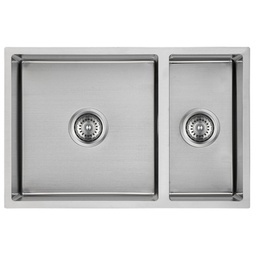 [44606] New Cora 1 & 1/2 Bowl Sink Undermout Sink 670mm,93 Degree 304 Stainless Steel