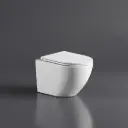 Norton66 Gloss White Wall Hung Pan With Slim UF Seat Cover