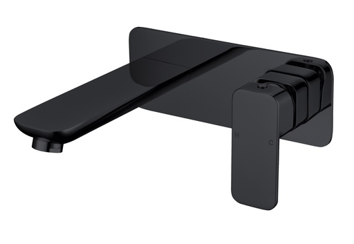 [44109] Nova Wall Basin Mixer Matt Black Lead Free