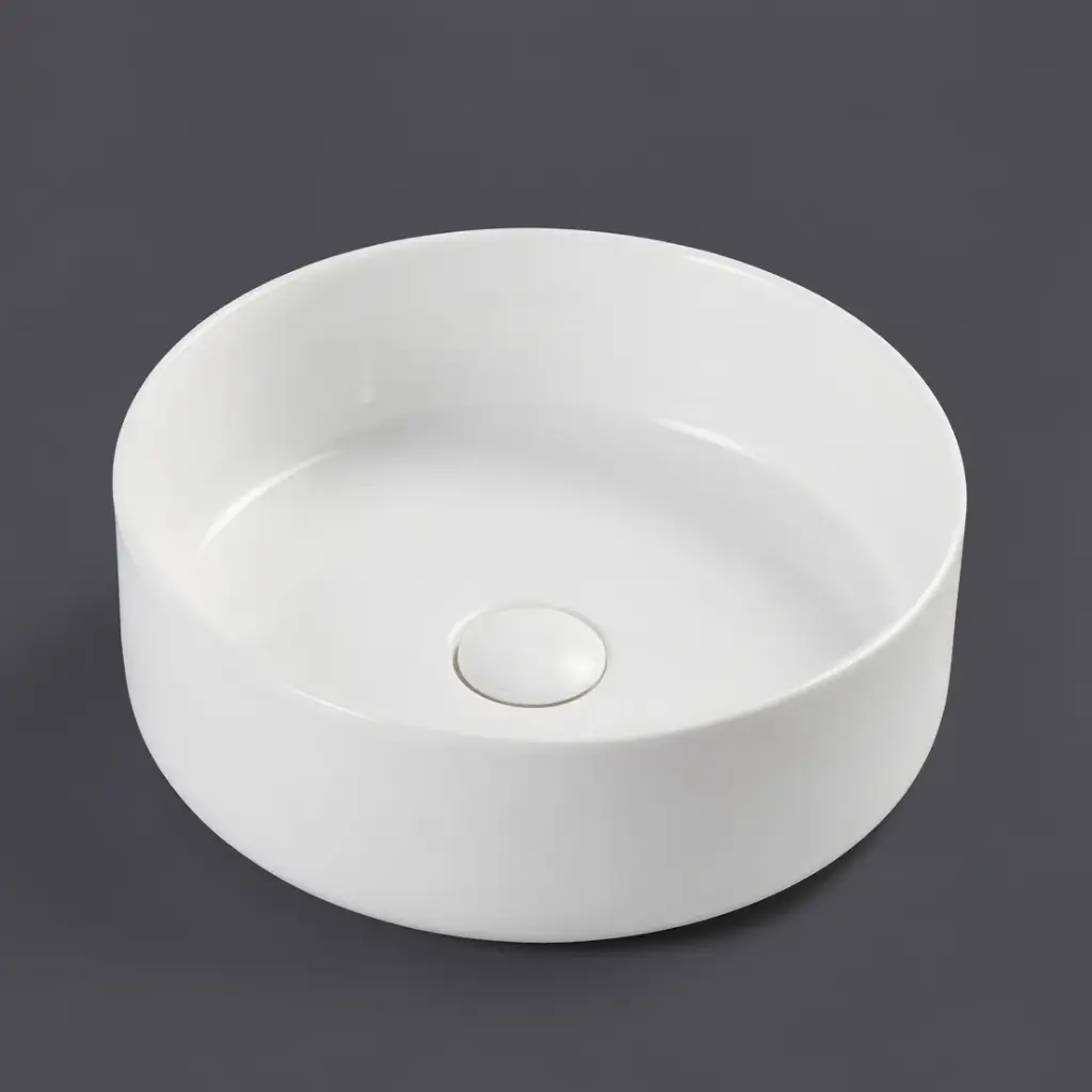 [44619] Otus Countertop Art Basin Matt White