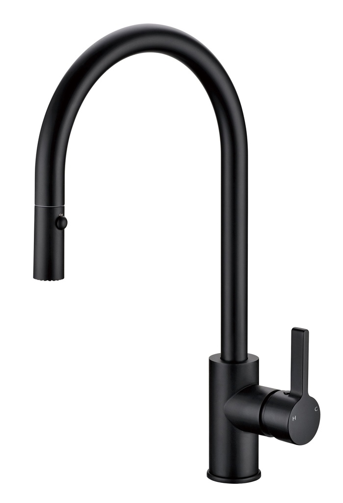 [43788] Otus Pull Out Sink Mixer(Matt Black) Lead Free