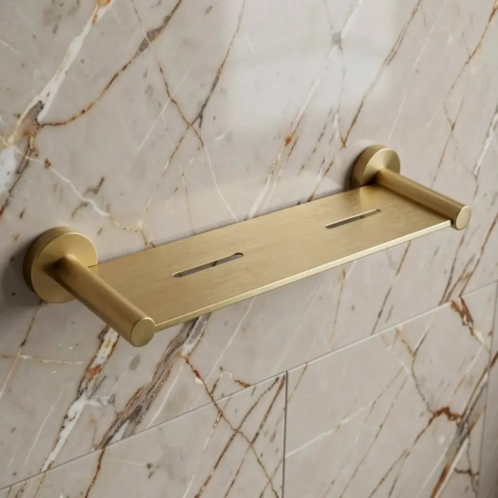 [43680] Otus Round Metal Shelf(Brushed Gold)