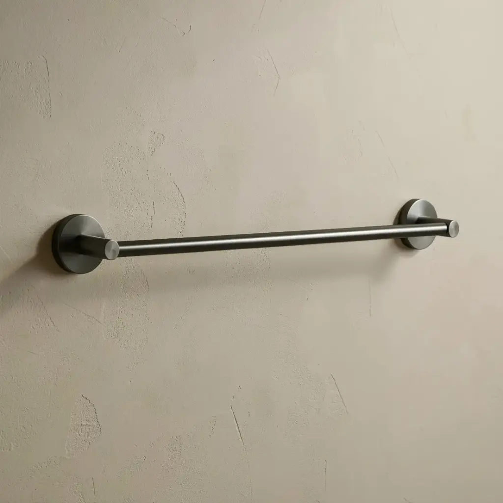 [43654] Otus Round Single Towel Rail 600mm(Gunmetal)