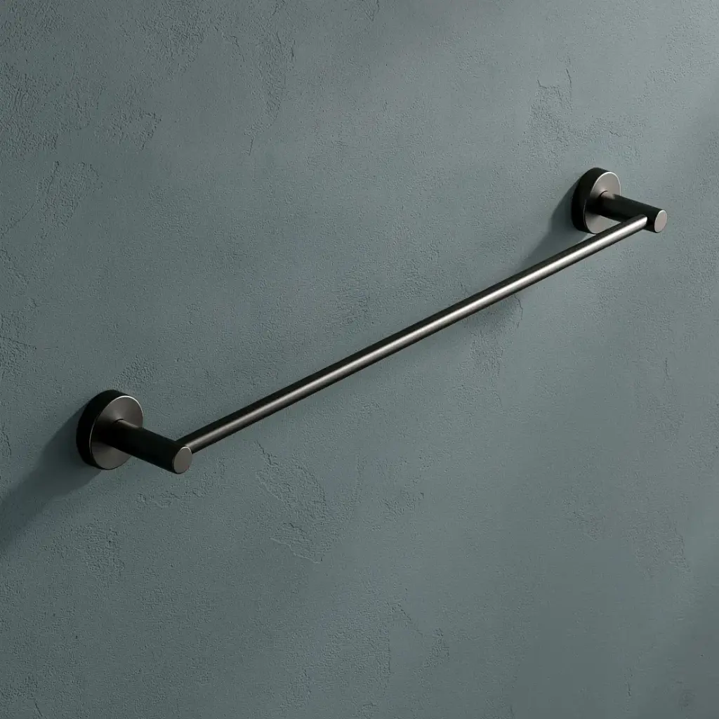 [43659] Otus Round Single Towel Rail 750mm(Gunmetal)