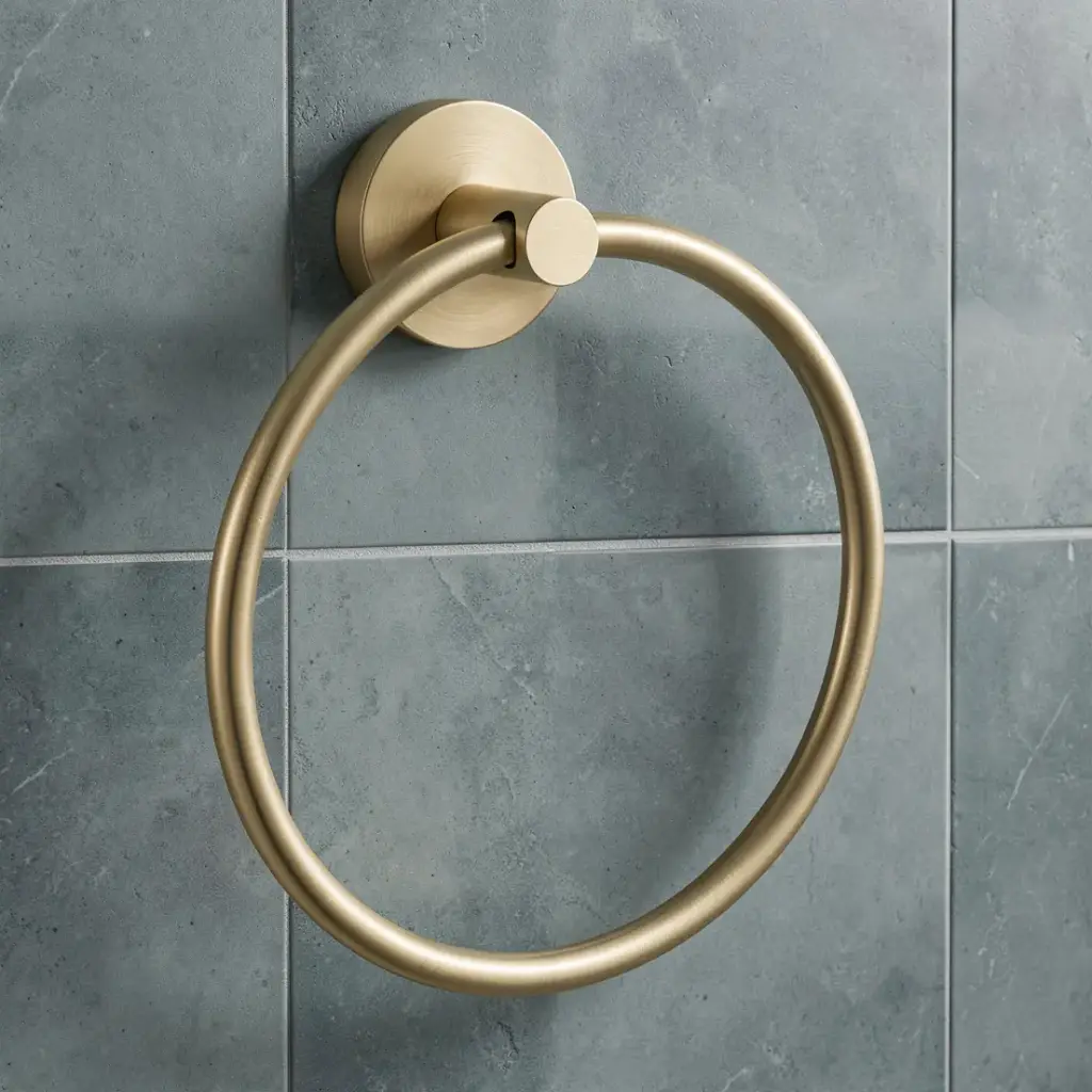 [43661] Otus Round Towel Ring(Brushed Gold)