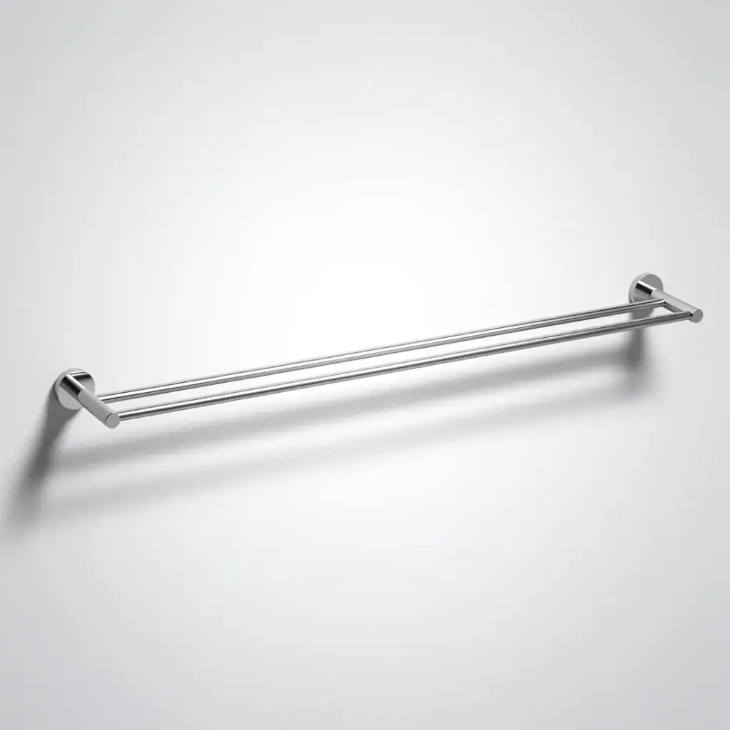 [44503] Otus Slimline Double Towel Rail 900mm Chrome