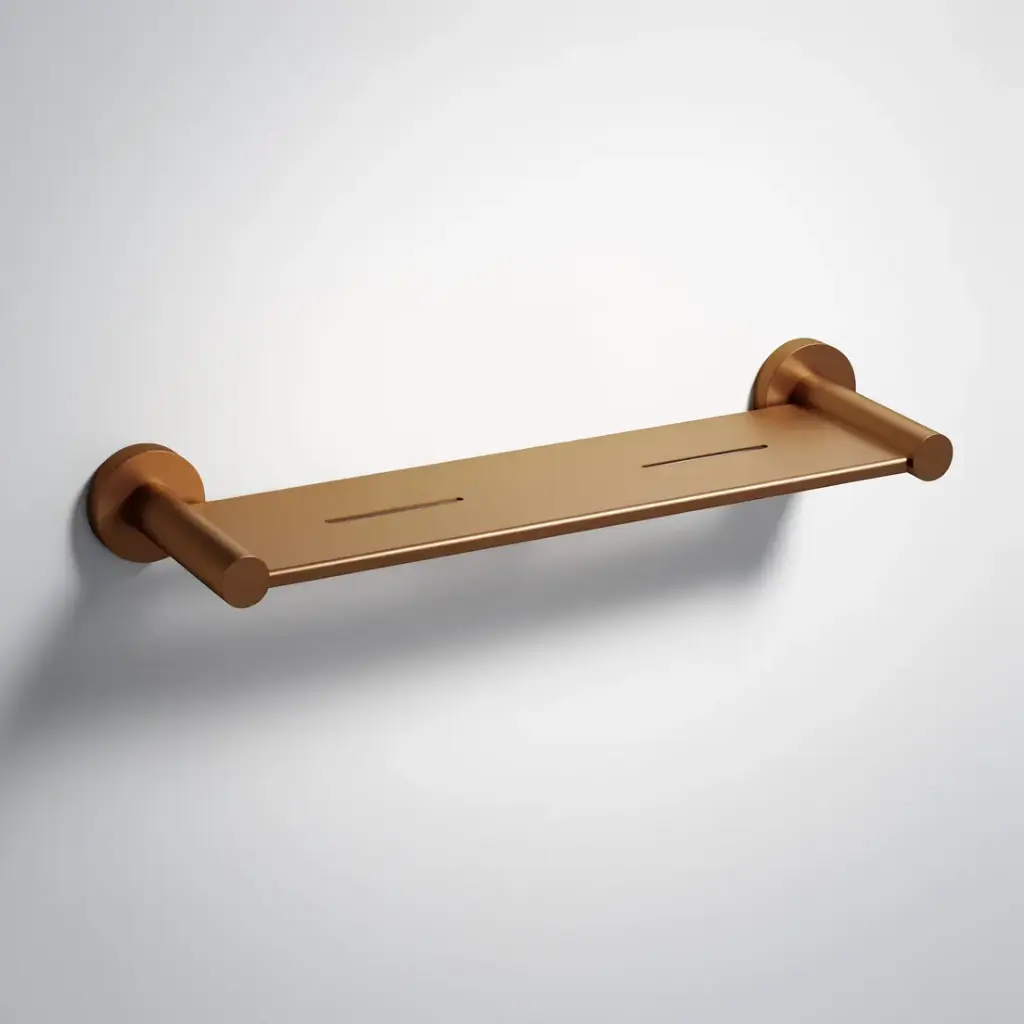 [44770] Otus Slimline Metal Shelf Brushed Copper