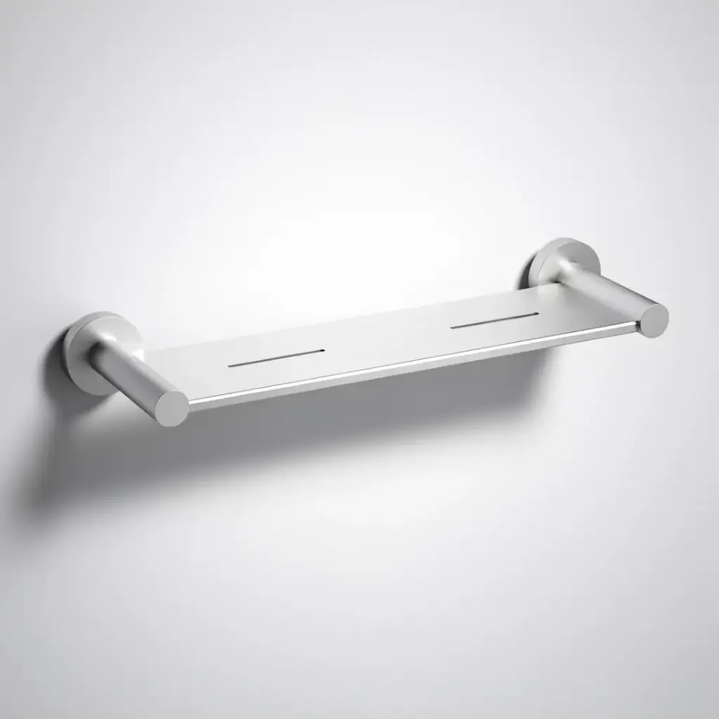 [44512] Otus Slimline Metal Shelf Brushed Stainless Steel