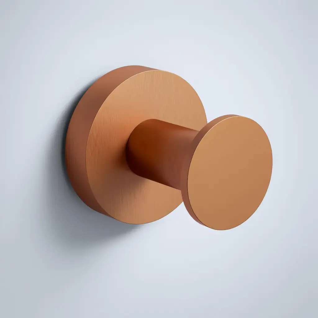 [44766] Otus Slimline Robe Hook Brushed Copper