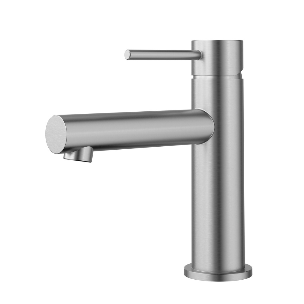 [44333] Otus Slimline SS Basin Mixer Brushed Stainless Steel