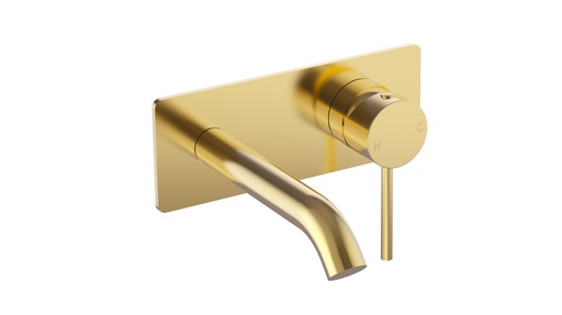 [44357] Otus Slimline SS Wall Basin Mixer Trim Kits in Brushed Gold