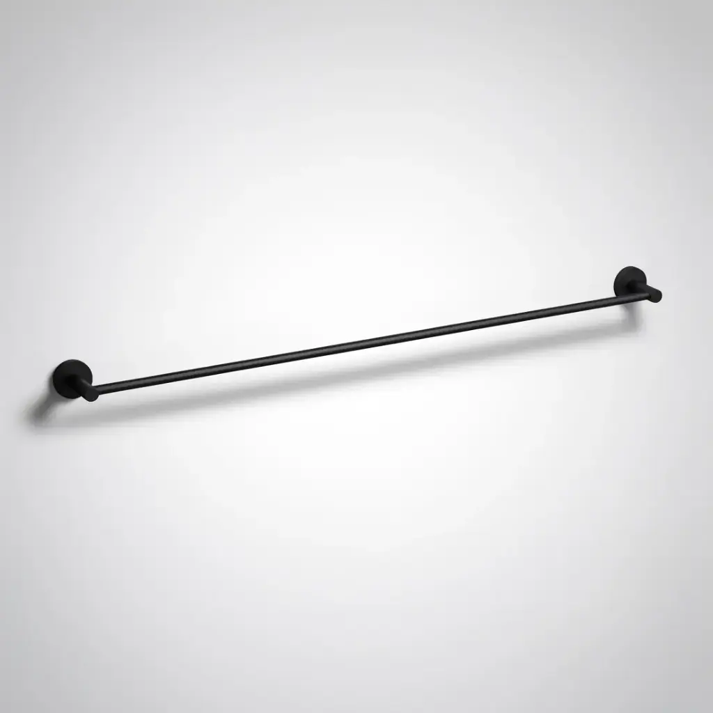 Otus Slimline Single Towel Rail 900mm Matt Black