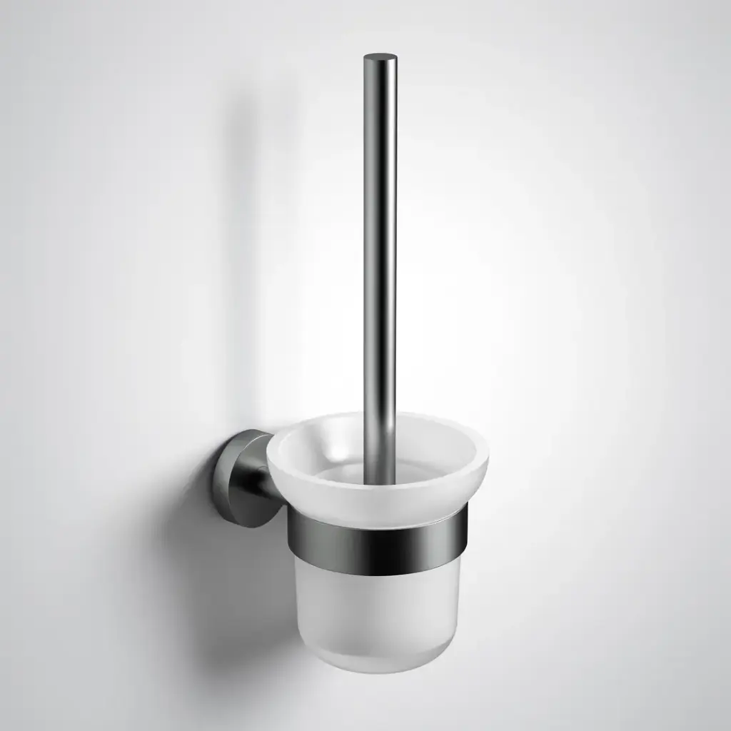 [44521] Otus Slimline Toilet Brush Holder Gun Metal