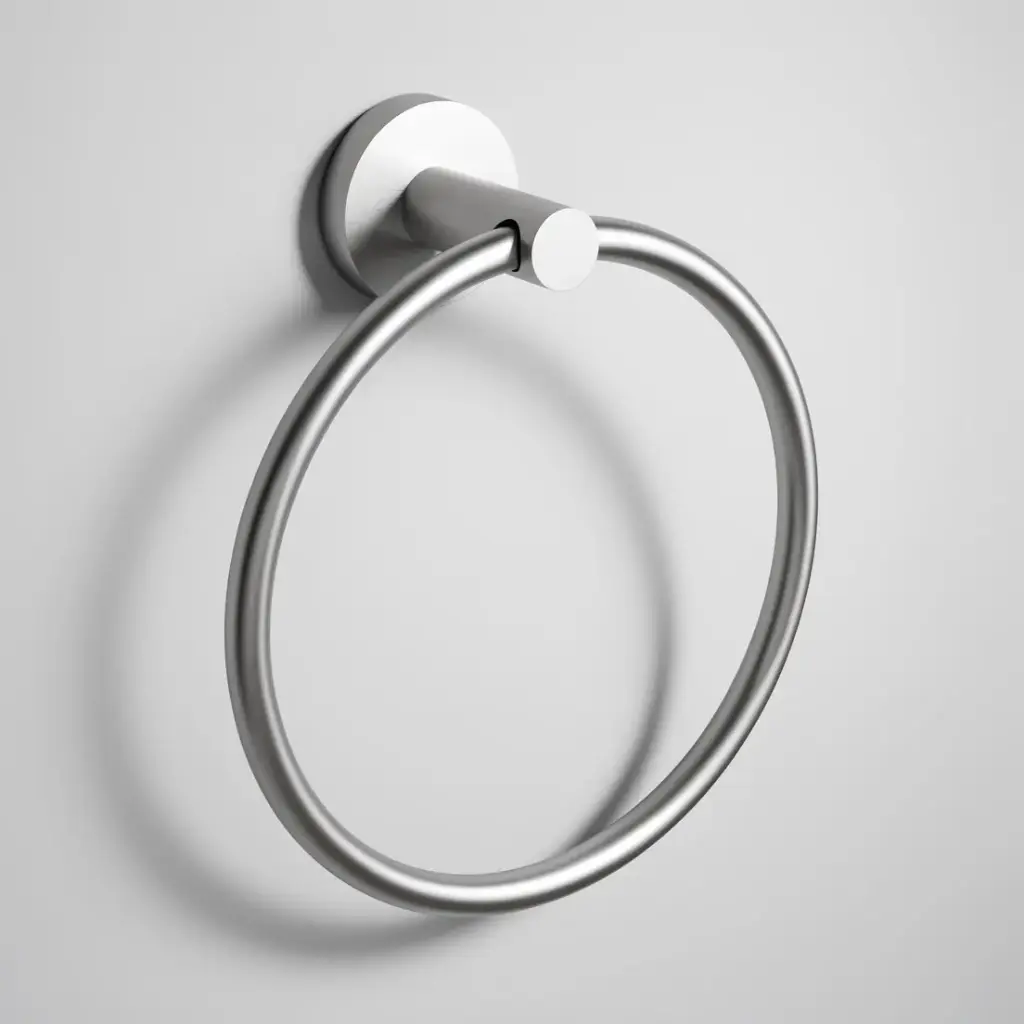 [44532] Otus Slimline Towel Ring Brushed Stainless Steel
