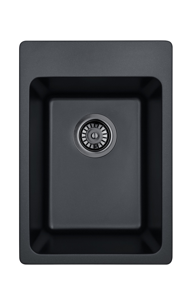 [55996] Overall Size:510X350X235mm Bowl Size:400X300X235mm Matte BlackLaufey Granite Laundry/Bar Sink