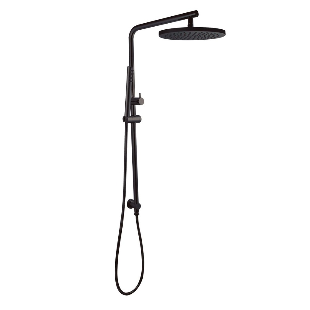 [40770] Pentro 10" Matte Black Round Handheld Shower Station