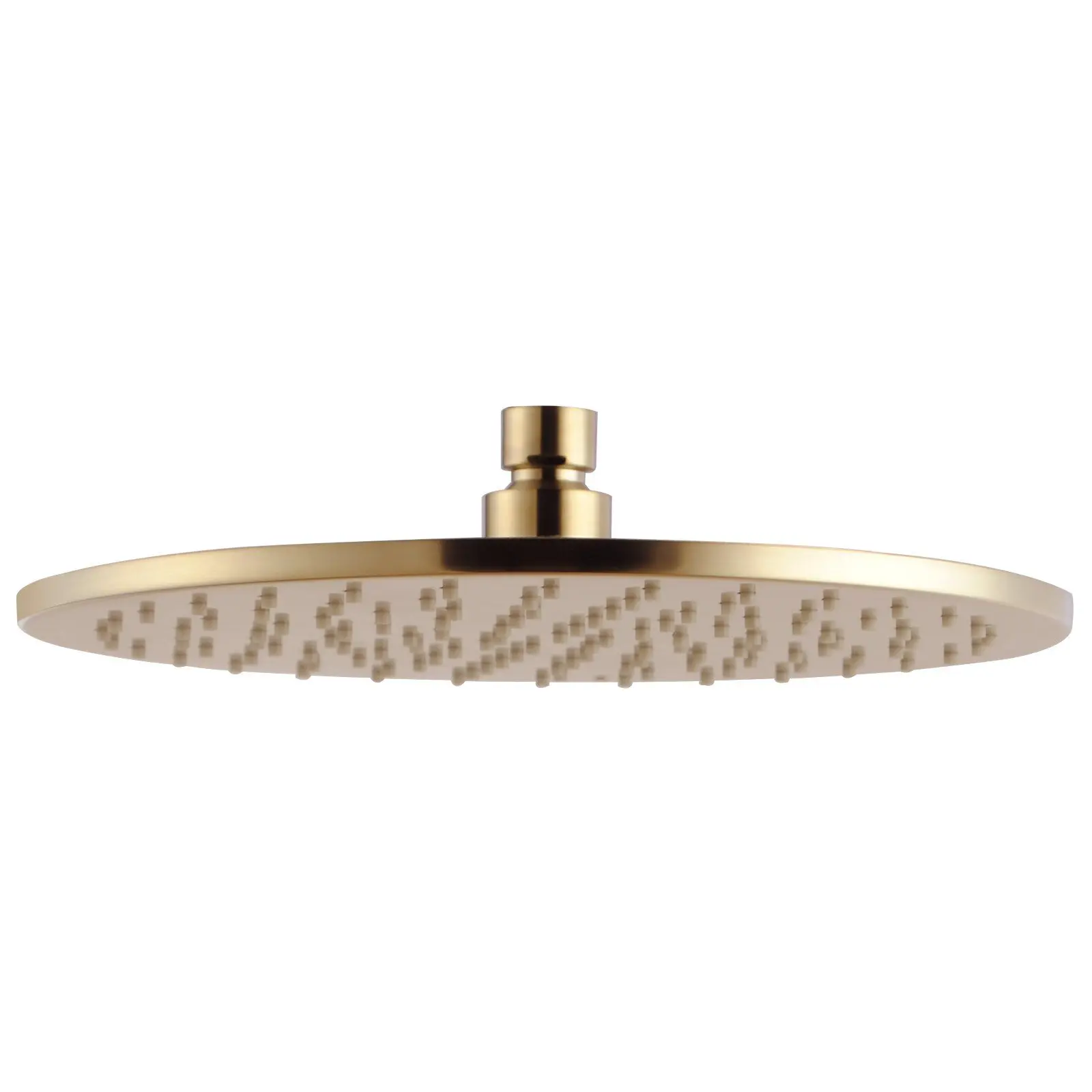 [40797] Pentro 10" Solid Brass Round Brushed Yellow Gold Rainfall Shower Head