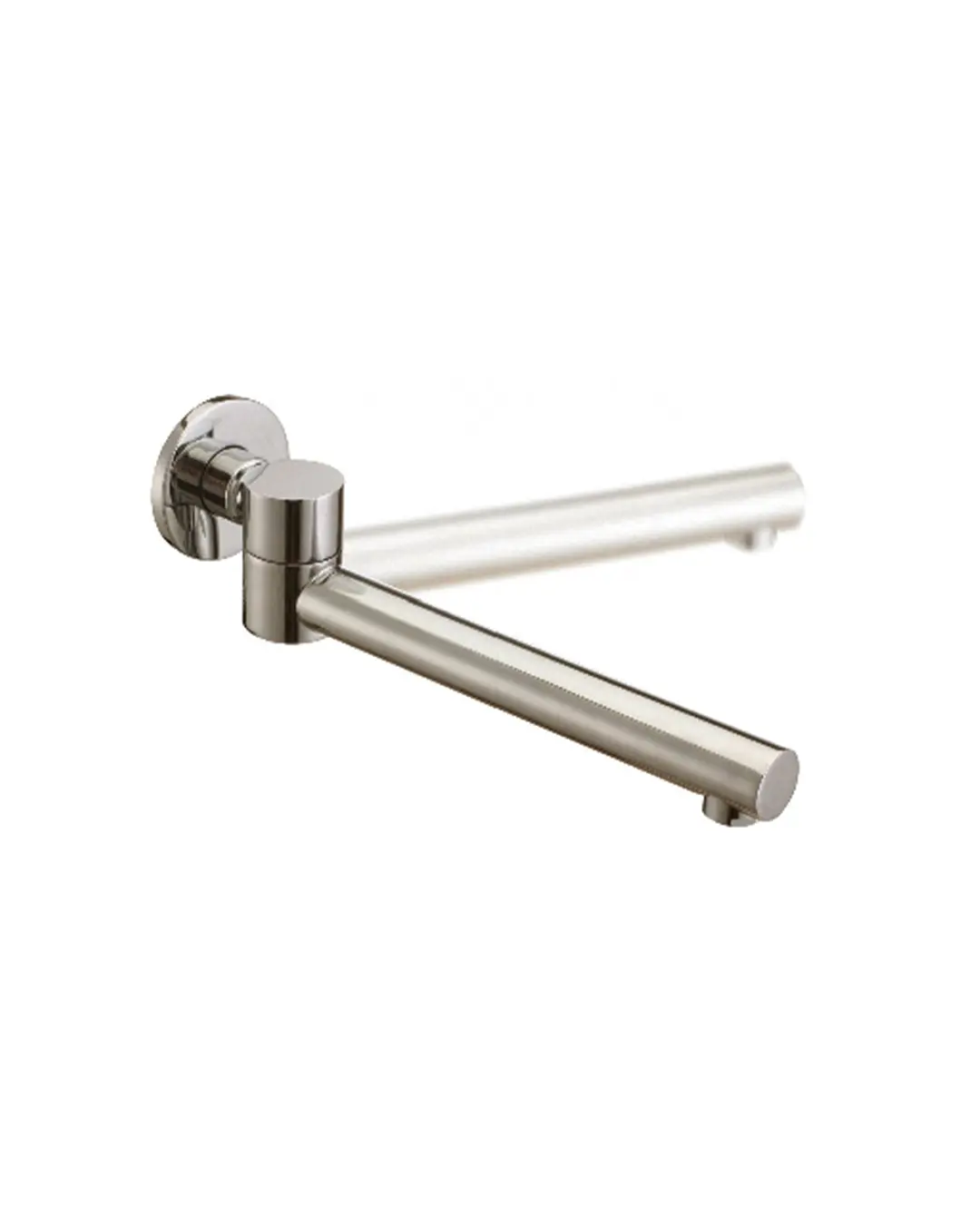 [40817] Pentro Brushed Nickel  Swivel Round Bath Spout