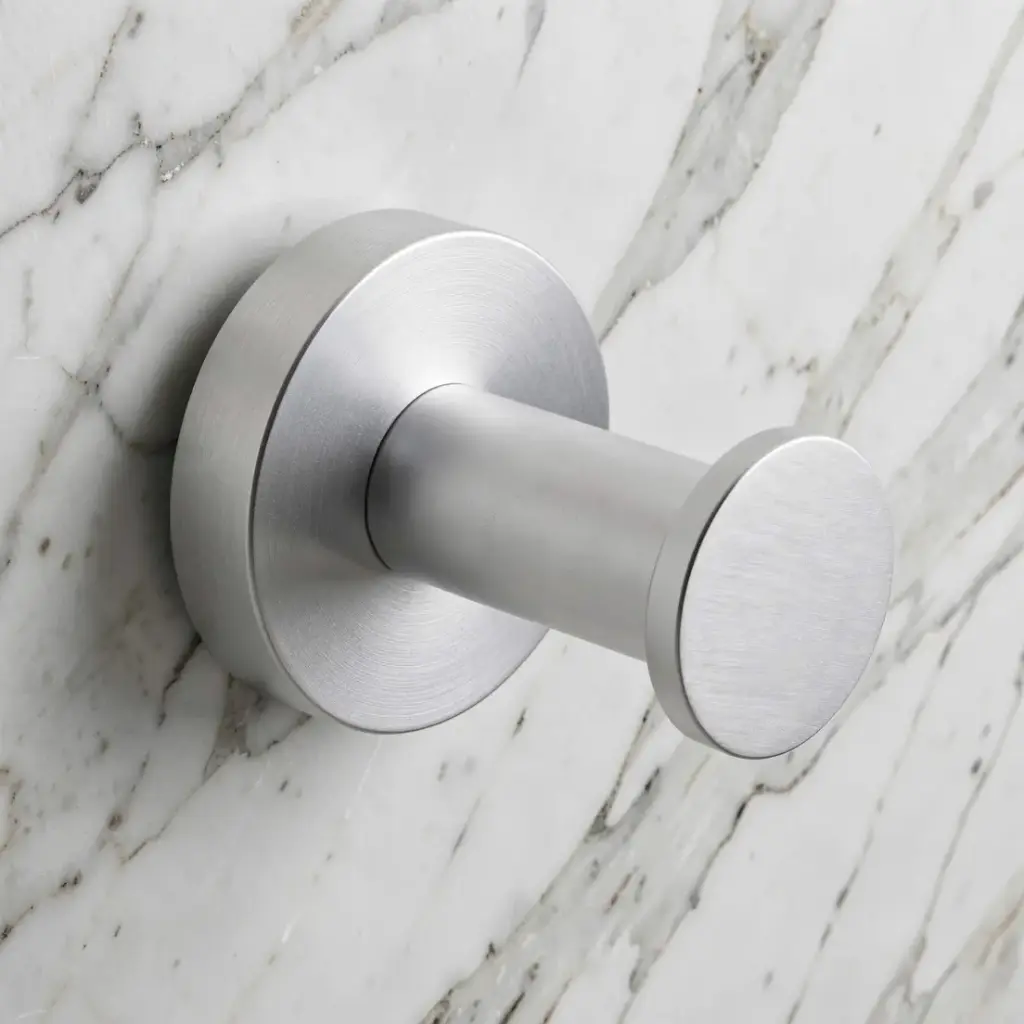 [40834] Pentro Brushed Nickel Round Robe Hook