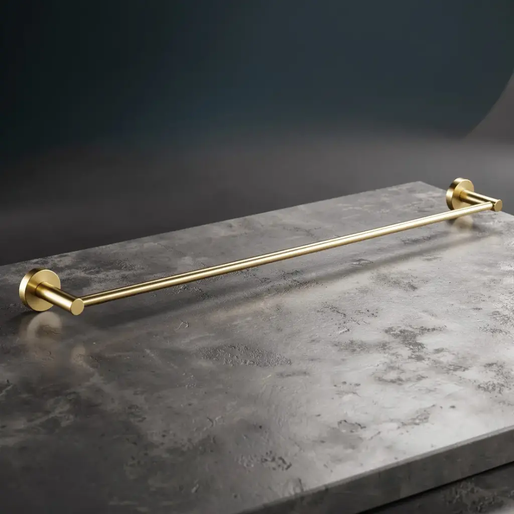 [40801] Pentro Brushed Yellow Gold Single Towel Rail 790mm(Cuttable)