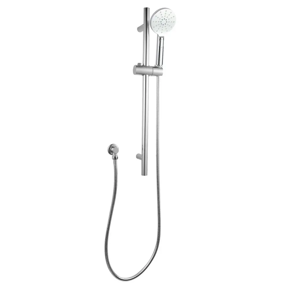 [40738] Pentro Chrome Round Handheld Shower Rail Set