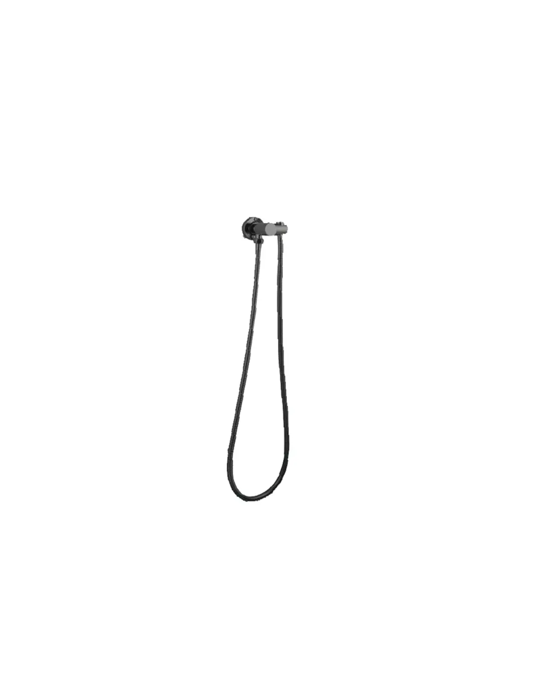[40859] Pentro Gun Metal Grey Shower Holder & Connector