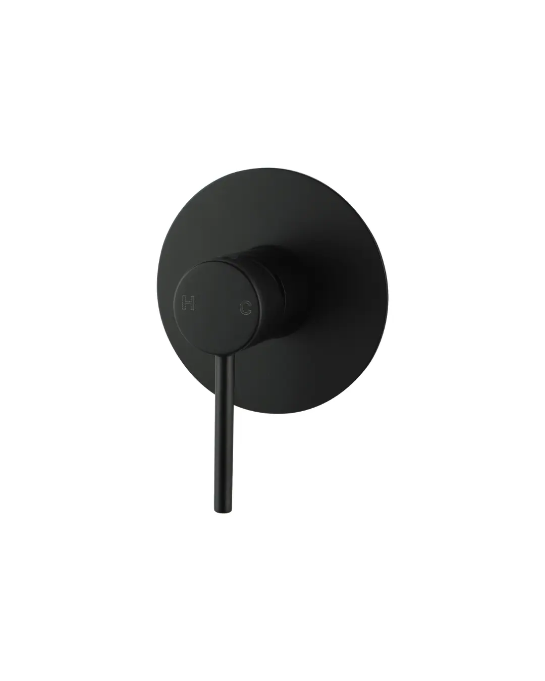 [40753] Pentro Matte Black Round Shower Mixer Tap